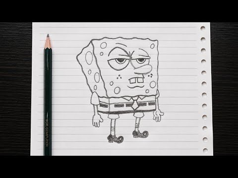 How to Draw SpongeBob SquarePants Easy Step by Step | Beginner Drawing Tutorial