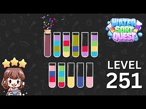 Water Sort Quest Level 251 Solution Walkthrough