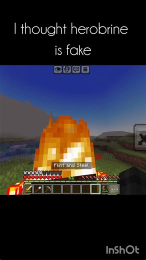 I thought herobrine is fake #minecraft #minecraftsurvivalseries100days #1_21update #gaming