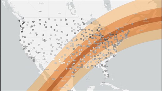 Solar eclipse 2024: New interactive map reveals historic weather trends for April 8