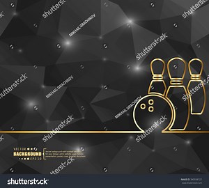 Creative Vector Bowling Art Illustration Template Stock Vector (Royalty Free) 390938722 | Shutterstock