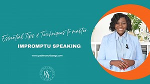 44K views · 662 reactions | #CommunicationSecrets  Mastering impromptu speaking is key for effective communication. In my latest video, I share 5 Ways to Manage Impromptu Speaking Skills to help you stay confident and impactful.  Watch now and elevate your speaking game! #PublicSpeaking #CommunicationSkills #ImpromptuSpeaking #PresentationSkills | Patience Kalusanzhi Chisanga-Mayer | Facebook