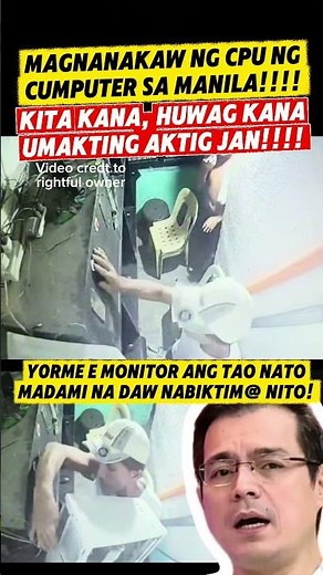 Magnanakaw ng CPU ng computer, HULI sa akto! Wag kana UMAKTING kitang kita GINAGAWA mo! | Yorme Isko
