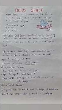 What is DeadSpace in *Physiology*