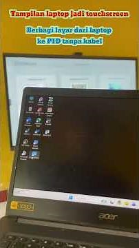 Control your laptop touchscreen from your PID. Here's how to share your screen from your laptop t...