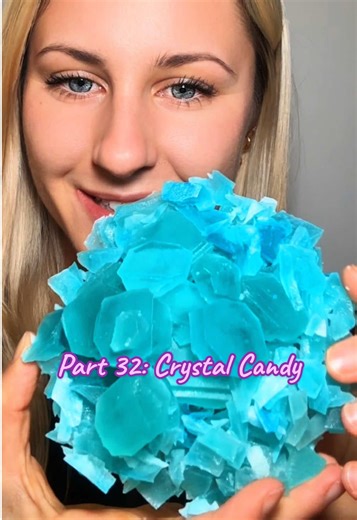 GIANT Colorful Crystal Candy Cluster Crunch… say that 10x fast #crystalcandy #kohakutou #notalkingasmr #foodasmr #asmrcrunch