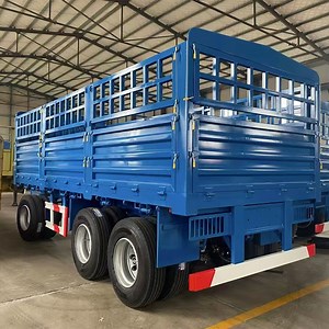 [Hot Item] 2/3/4 Axle Cargo Transport Stake Drawbar Trailer for Tractor