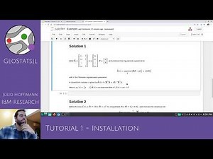 GeoStats.jl - Tutorial 01- Installation