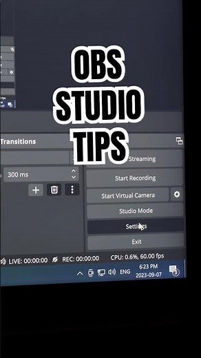 OBS Studio Tips - Matching Base Canvas with Output Scaled Resolution #shorts #obs #obsstudio #pc