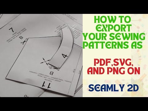 How to Save and Export Your Seamly2D Pattern as PDF, PNG, or SVG