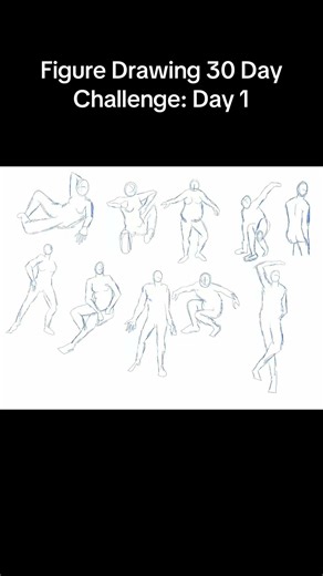 30 DAY FIGURE DRAWING CHALLENGE: DAY 1
