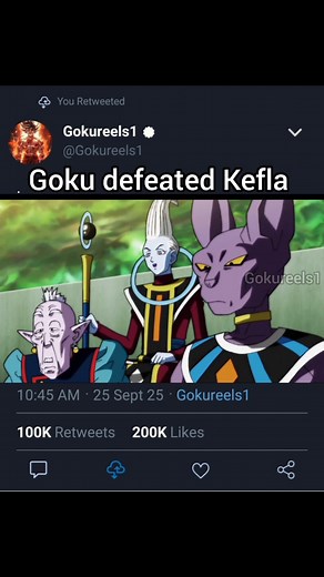 124K views · 3.3K reactions | Goku defeated Kefla | Gokureels1 | Facebook