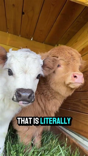 Why These Fluffy Mini Cows Are The New Golden Retrievers #minicows #shorts #animals