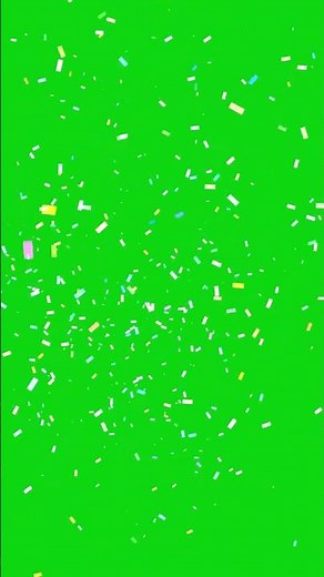 Colorful Confetti Rain | 4K Green Screen Stock Footage | Party Celebration Effect #greenscreen