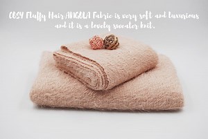 Taupe Angora Knit Fabric: Cosy Fluffy Sweater Knit - by the Yard - Etsy