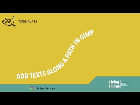 How to add text along a path in Gimp | Tutorial#24