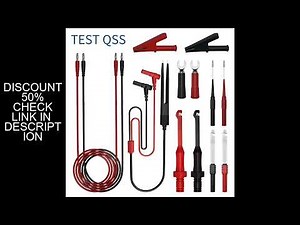 QSS Multimeter Test Leads Kit Digital Electrical Test Probes Set with Alligator Clips Test Tweezer W