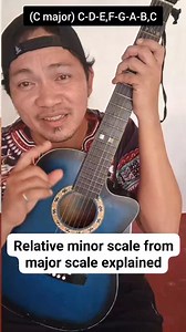 Relative minor from major scale explained #viral #art #reels #fyp #practicemakesperfect #believeinyourself #musicislife #lifestyleblogger #viralposts #guitarist #trendingreels #reelsfb #reelsvideo #hobby #reelsviralfb #fypシ゚viralシ #palawan #trendingnow #fypシ゚ #tips #tutorial #fbreels #Amazing #trend #localartist #video | Markmusic
