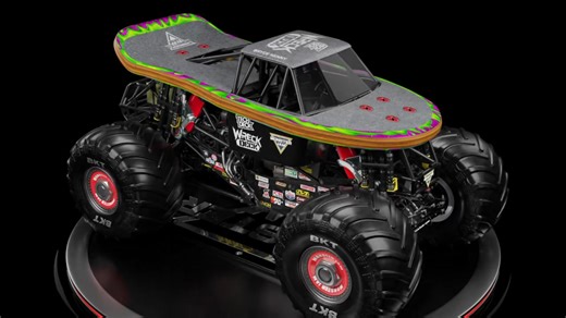 Take a spin around TechDeck Wreck Deck 🔄 Spin Master Global #MonsterJam #TechDeck | Monster Jam