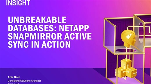 Unbreakable databases NetApp SnapMirror in action