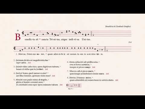 Benedícta sit, sancta Trínitas (Graduale Simplex)