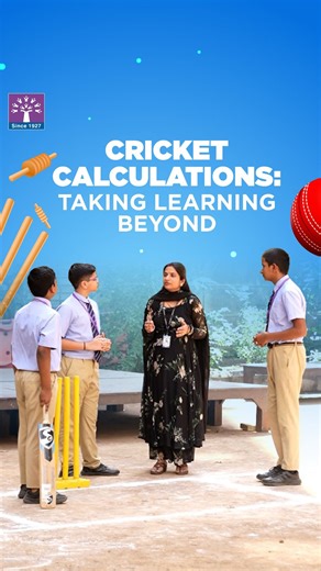 Podar Education Network on Instagram: "Cricket & Calculations—A Winning Combination! 🏏 From probability and angles to run rates and strategy, cricket is more than just a game—it’s a math lesson in action! Watch as our Podarites take their learning beyond the classroom and onto the field, proving that numbers can be as exciting as a sixer! #Podar #PodarInternationalSchool #PodarSchool #Podarites #CricketMath #LearningBeyondClassrooms #STEMEducation #FunWithNumbers"