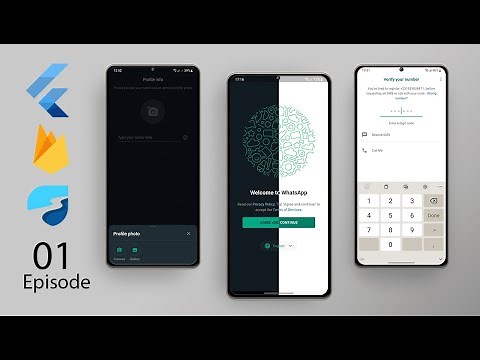 WhatsApp Clone Flutter 3.3 Tutorial | EPISODE 1 | Splash Screen & Welcome Screen UI
