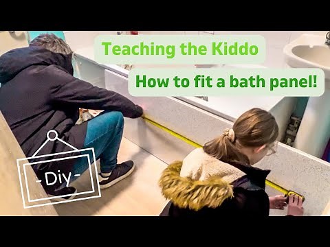 Learning how to cut and fit a bath panel (Life with half a heart)