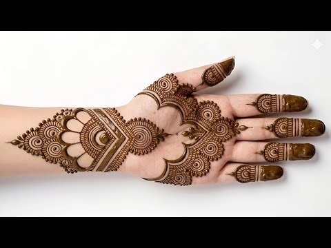 Easy stylish mehndi design | beautiful full hand mehndi | simple mehndi | mehndi design | mehndi