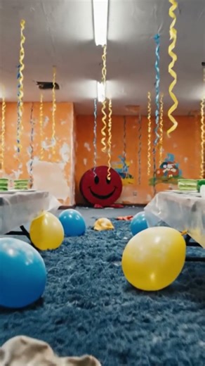 Don't go to the birthday party. 🎈 This is the unsettling visual reality of the Backrooms Playrooms