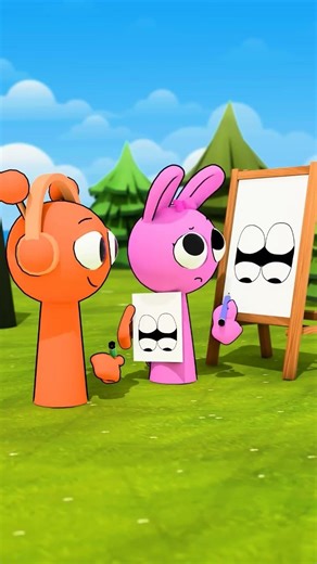 Draw On My Back Challenge - Oren and Pinki (Incredibox Sprunki)