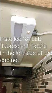 DIY How to install LED fluorescent light underneath the kitchen cabinet