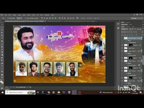 Birthday Design Psd File Free Download#vinayagagraphics #bannerdesign #posterdesign #tamil #trending