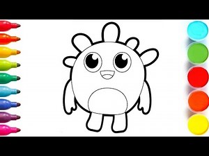 How to draw Alien Monster for Kids || Easy Drawing Tutorial for Kids || Simply Kids!