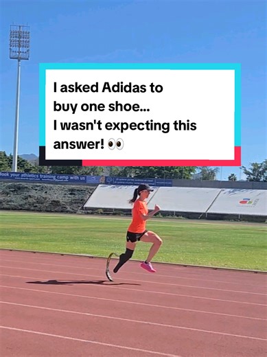 A big win for the One Shoe Campaign!!! 👇 I asked Adidas if I could buy just one running shoe, because I only need one when I run 🦿 ...and they said YES!!!! 🙌 (If you’ve been following my one shoe campaign, you’ll know that I asked Nike the same question in 2024. Nike said no.) Adidas now has a One Shoe Service. I left the store paying half price for a left running shoe! The process was simple. The staff were wonderful. And while I can only speak for the Adidas store in London, the sign says i