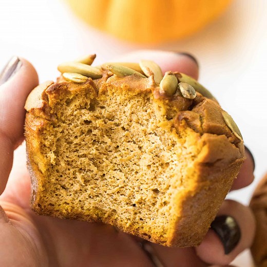 Low Carb Keto Almond Flour Pumpkin Muffins Recipe | Tastes Lovely