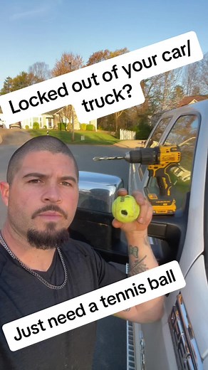 Unlock Your Vehicle with This Tennis Ball Trick!