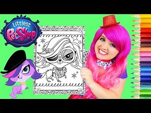 Coloring Littlest Pet Shop Zoe LPS Coloring Page Prismacolor Pencils | KiMMi THE CLOWN
