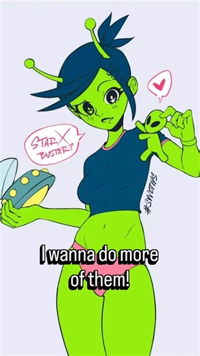 STAR X BUSTER on Instagram: "Should I do more dtiys or just stick to original art?? #svvdtiys #art #digitalart #oc #ocart #cute #alien #timelapse #speedpaint"
