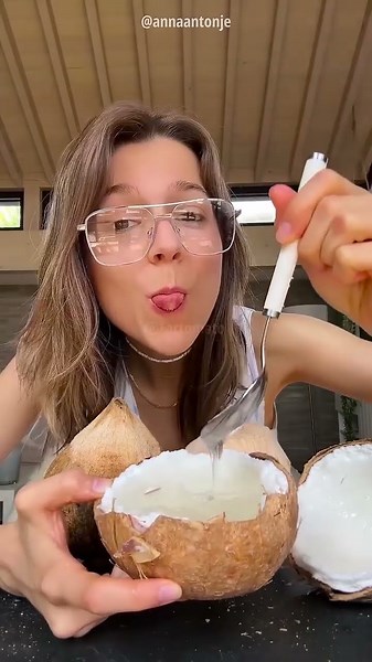 Rare Coconut With Jelly Inside 🥥😳😍 #Coconut #FoodFacts #Shorts