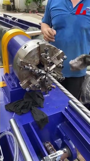 Spiral corrugated copper pipe twisting machine #pipeformingmachine