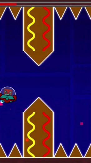 glitch puppet plays a weird geometry dash level #geodash
