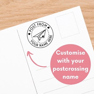 Customised Postcrossing Name Stamp, Personalised Rubber Stamps Postcard Stamps, Mail Stamp, Postcrossing Rubber Stamp, Postcrossing Supplies - Etsy