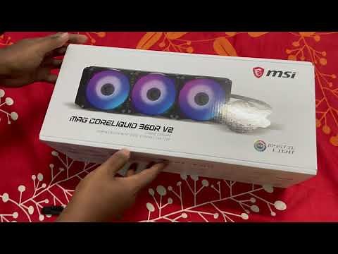 MSI MAG CoreLiquid 360R V2 Unboxing and Installation with Intel LGA 1200 Socket
