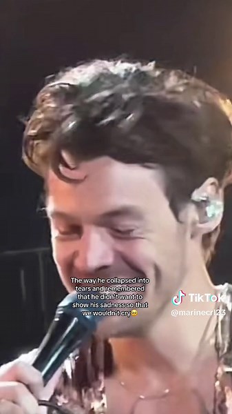 It turns out, Harry cried all night🥺 #harrystyles #harrystylesvideos #harrystylestiktok #hslotfinalshow #harrystylesedit