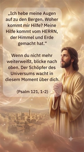 Dein Schutz und deine Hilfe: Psalm 121 🙏✨ #bibel #gott