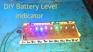 DIY battery monitor circuit | all battery volt level indicator...
