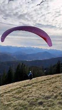 Start mit dem Gleitschirm vom Brauneck #paragliding #gleitschirm #takeoff