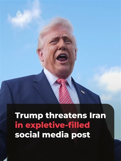 Donald Trump unleashed a vulgar online tirade against Iran’s leaders as his deadline for reopening the Strait of Hormuz approaches. #news