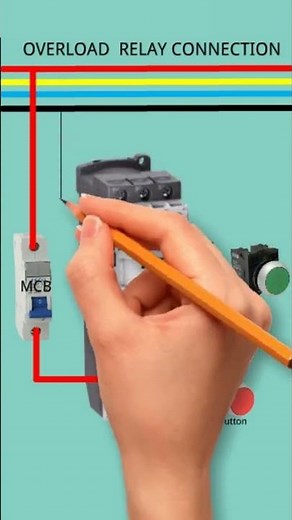 OVERLOAD RELAY CONNECTION DIAGRAM /WIRING ANIMATION